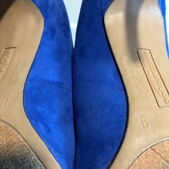 Electric blue Christian Siriano heels - Picture 8 of 9